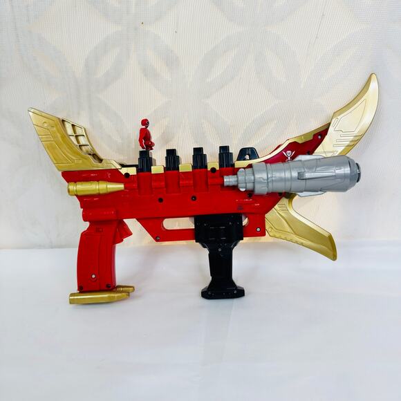 5 for $25| Bandai Power Rangers Super Mega Force Blaster Cannon Gun, 2 Keys - Picture 4 of 6